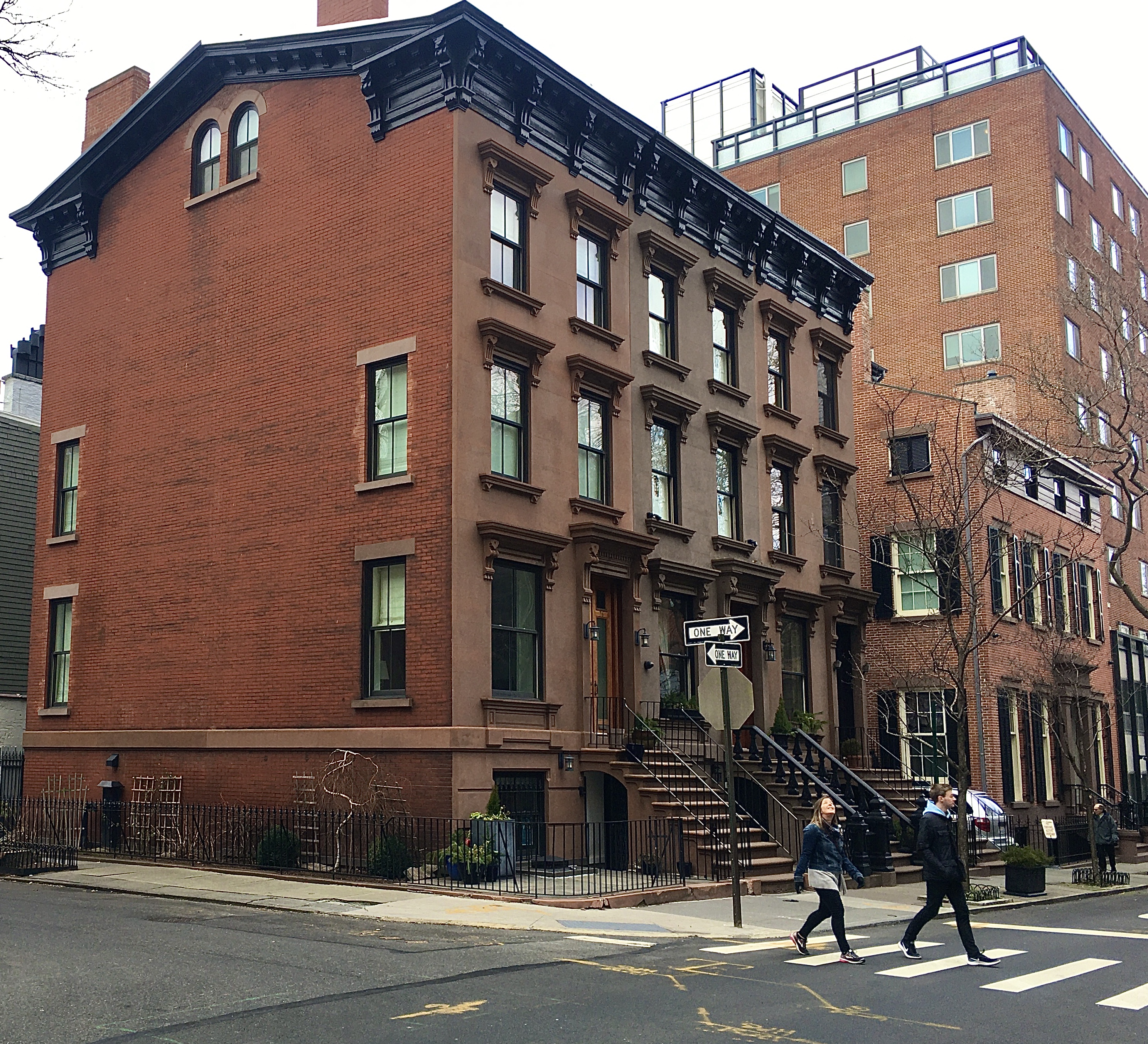 Truman Capote lived in the brick house with shutters, which is 70 Willow St. Photo: Lore Croghan/Brooklyn Eagle