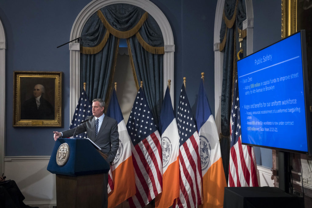 Mayor Bill de Blasio presents New York City’s Preliminary Budget for Fiscal Year 2021.