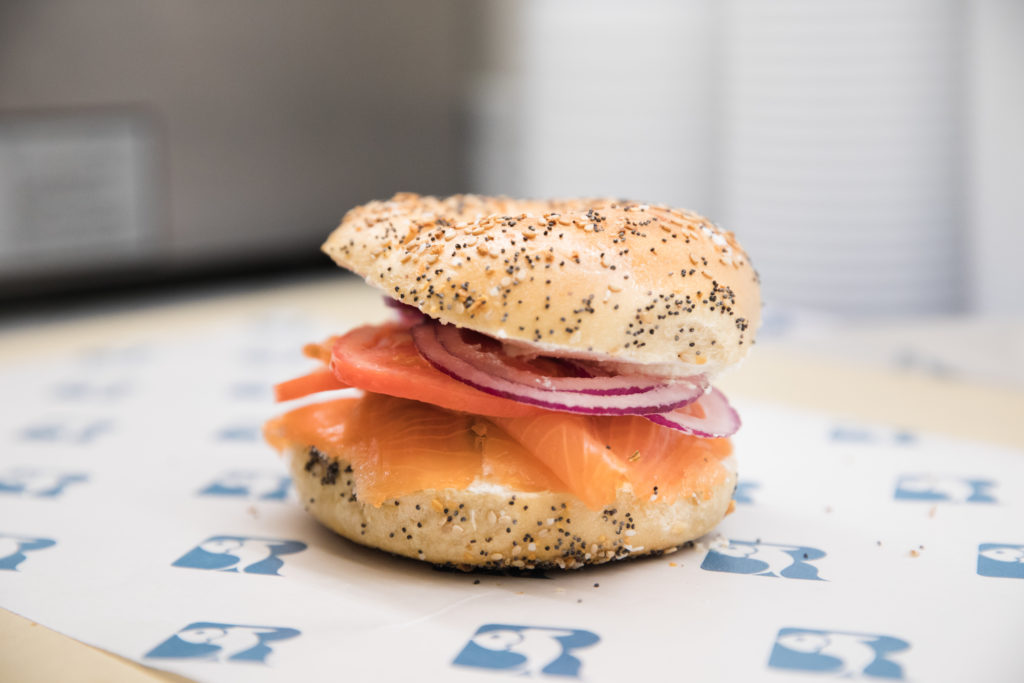 The bagels made by Russ & Daughters weigh just four ounces. Photo: Paul Frangipane/Brooklyn Eagle