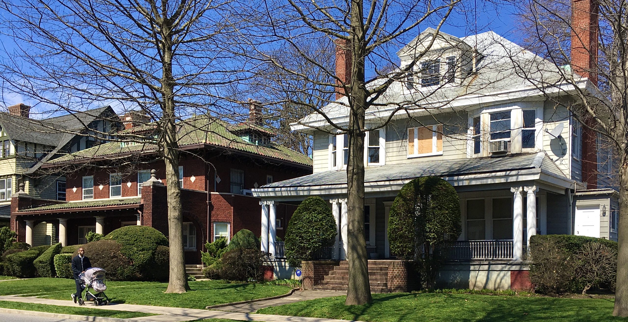The house on the corner is 1221 Albemarle Road, which was sold in 2019. Photo: Lore Croghan/Brooklyn Eagle