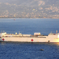 The USNS Comfort is heading to New York City to help during the coronavirus outbreak. U.S. Navy photo by Mass Communication Specialist 3rd Class Erin Olberholtzen, via Wikipedia