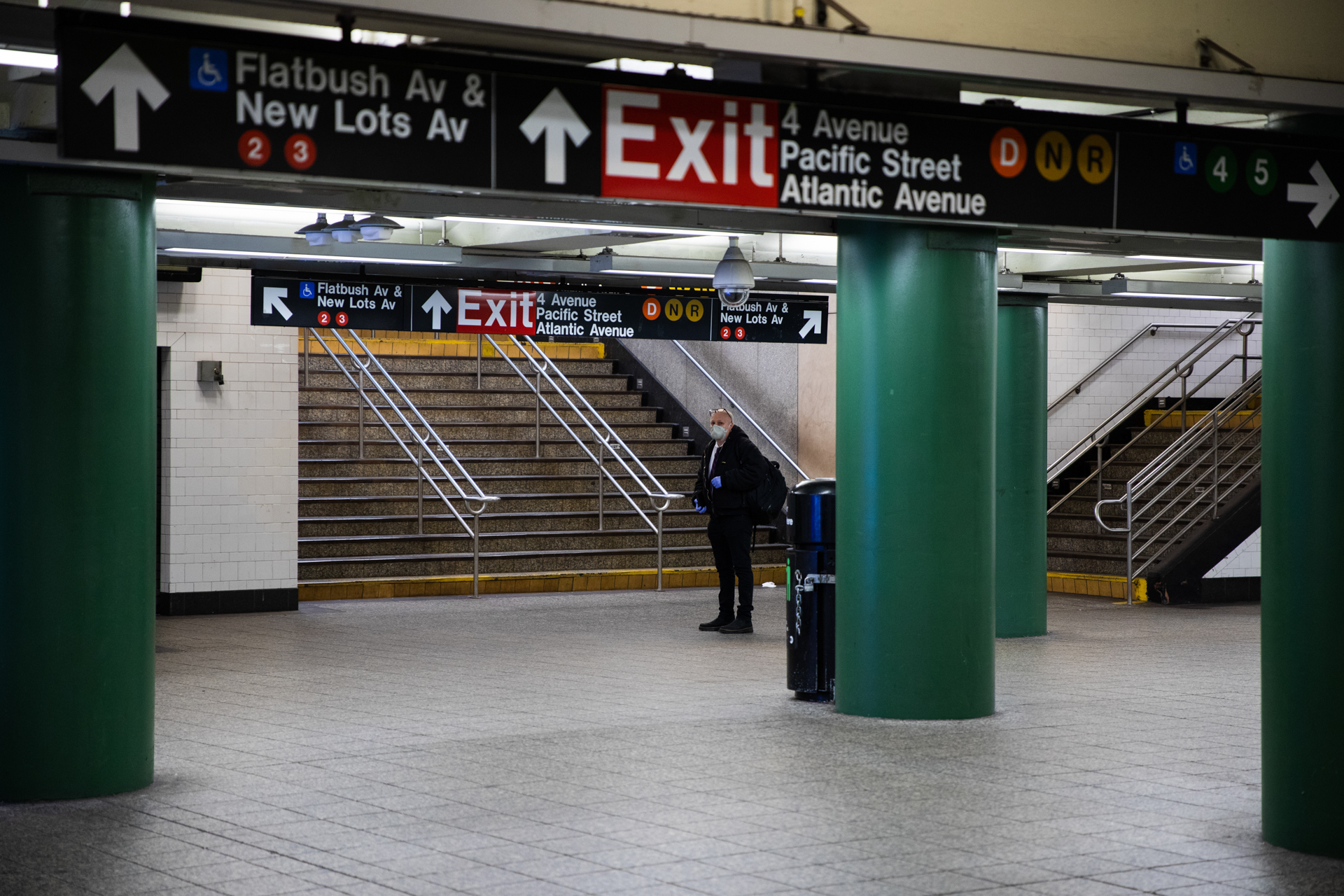 Atlantic Terminal subway station at 5:10 p.m. 