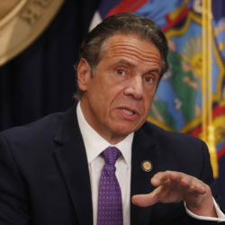speaks during a news conference in New York on Monday, April 19, 2021. New York’s comptroller has asked the state attorney general’s office to launch a criminal investigation into whether the governor used state resources to write and promote his book on leadership in the COVID-19 pandemic