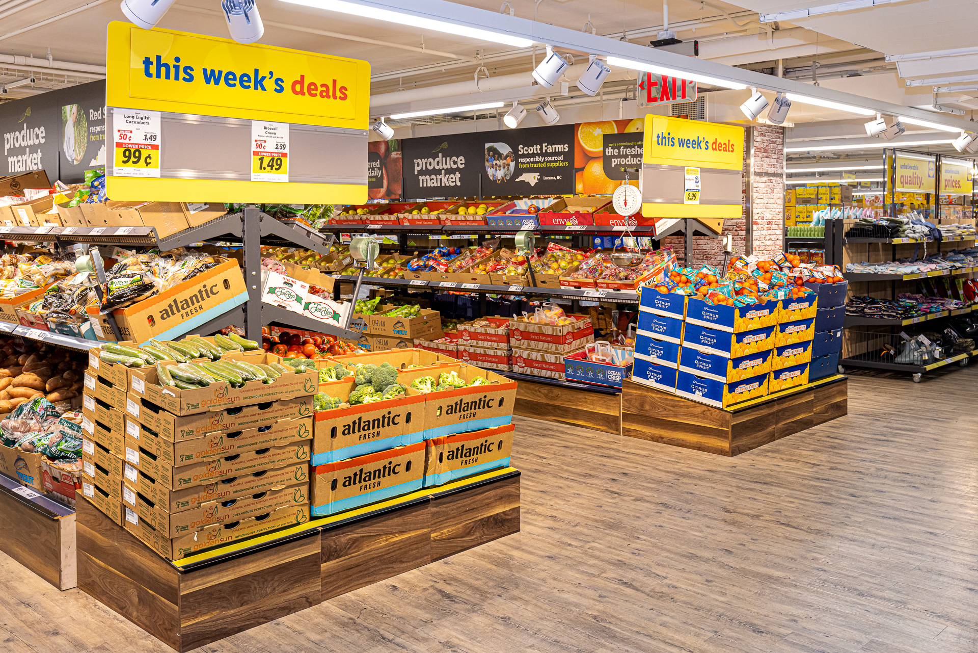 The inside of Lidl's Harlem Supermarket. Photo: Lidl Food Market