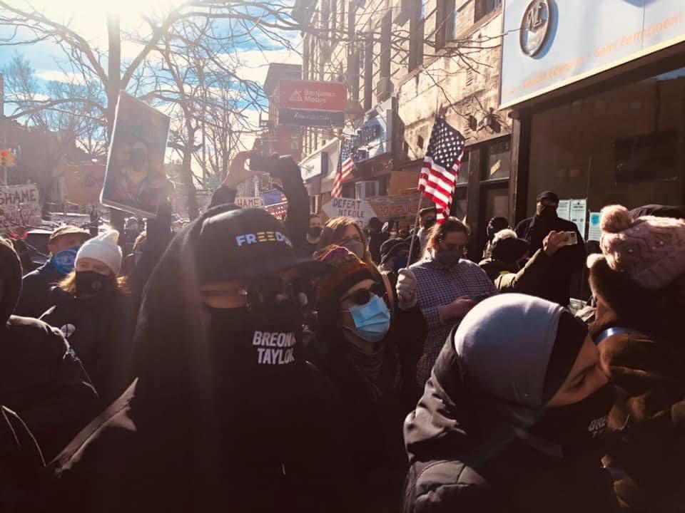 Anti-Trump protesters demand answers from Malliotakis