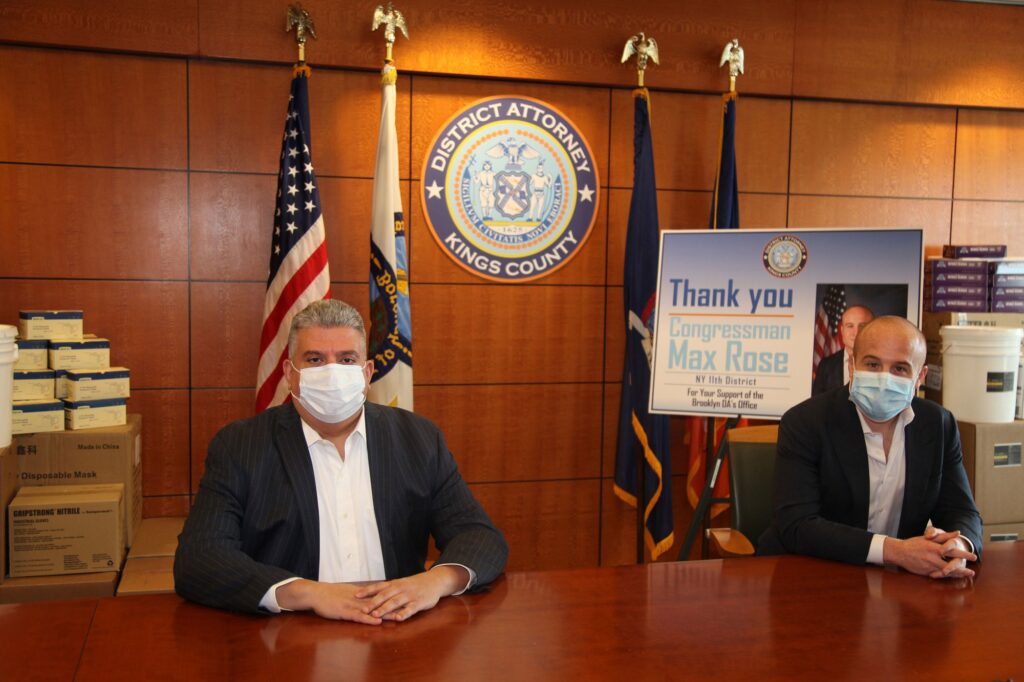 Rose and Brooklyn DA announce PPE donation by Axon to protect staff
