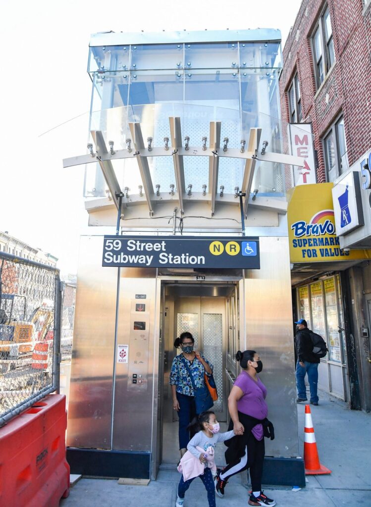 Elevators open at 59th Street subway station