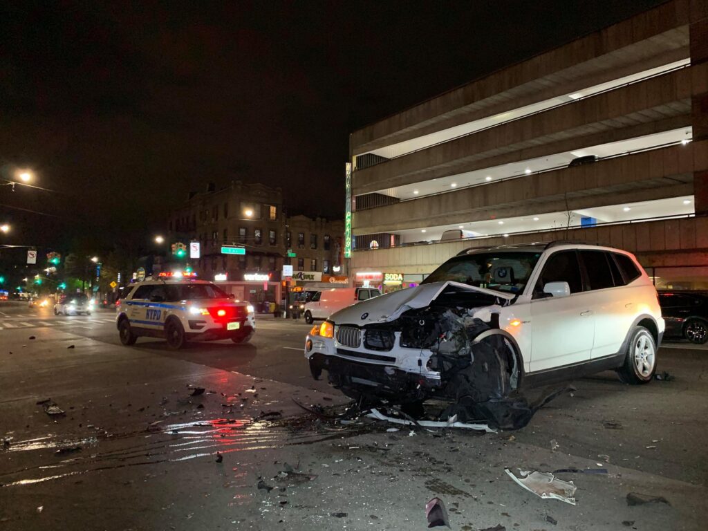 Car collision in Bay Ridge, one of the drivers flees scene before cops arrive