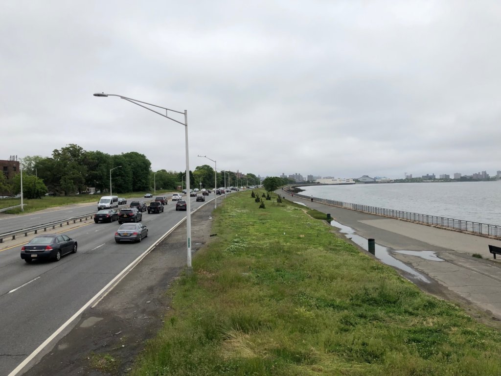 Guardrails installed along Belt Parkway to improve pedestrian safety