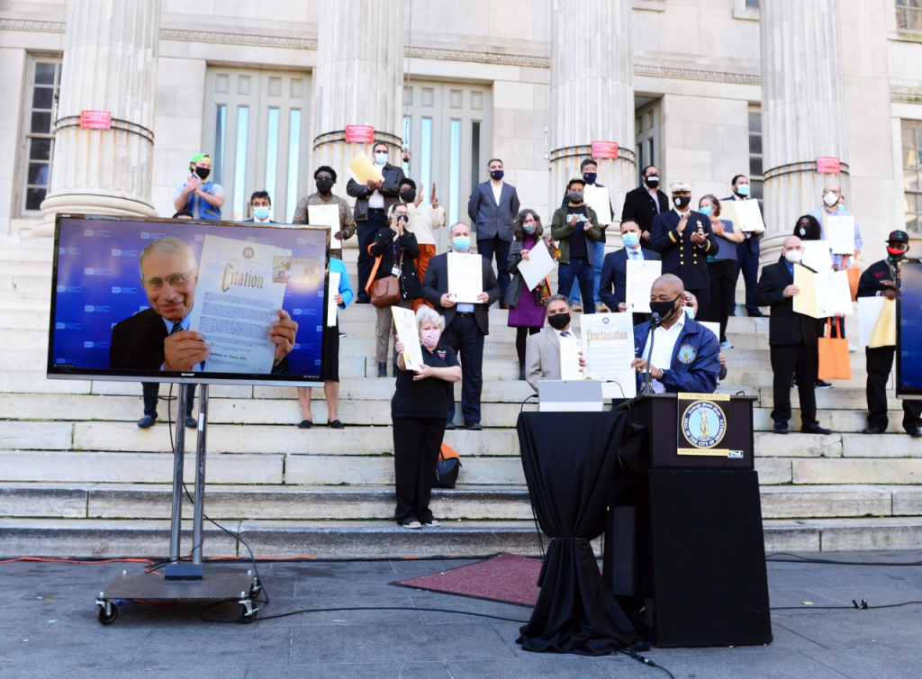 Brooklyn’s own Dr. Fauci honored as ‘COVID Hero’