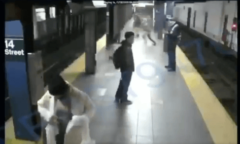 Sunset Park woman survives being pushed in front of train
