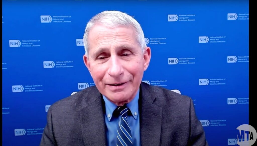 Fauci encourages MTA workers to get COVID vaccine in video