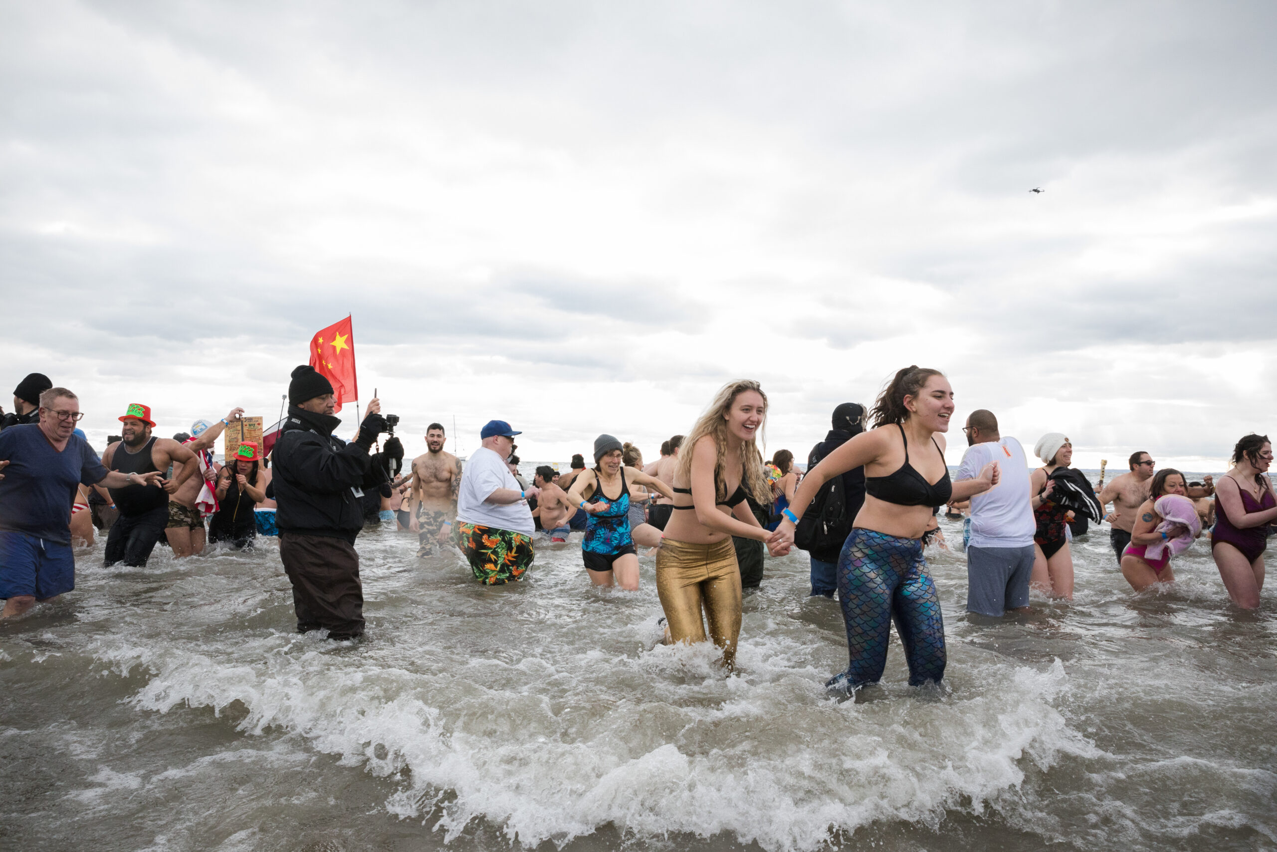 The January swimmers use the polar plunge to refresh themselves for the year ahead.