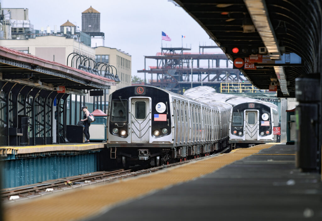 A view of the L train’s Sutter Avenue station. Photo by Marc A. Hermann/MTA