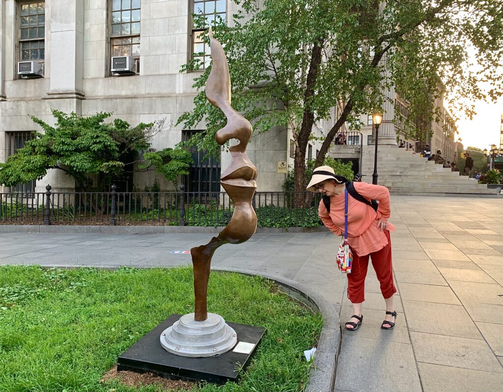 Sculpture at Brooklyn Borough Hall looks different from all angles