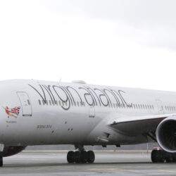 A Virgin Atlantic Boeing 787-9 passenger airplane