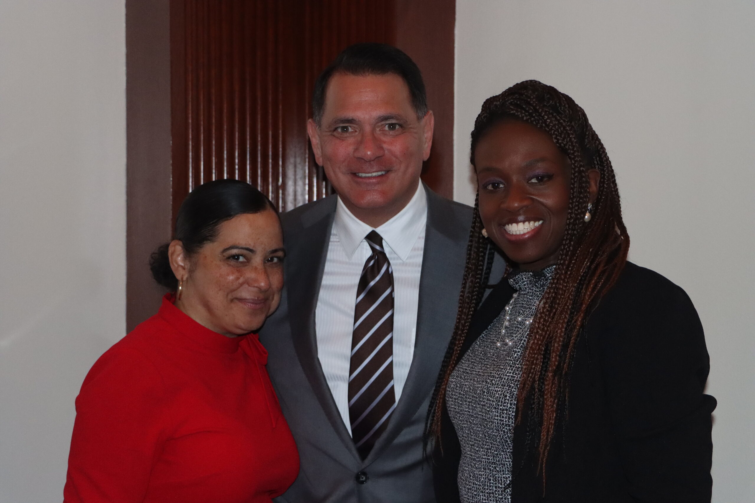 From left: Hon. Joanne Quinones, Christopher Caputo, and Betsey Jean-Jacques, president of the Catholic Lawyers Guild of Kings County at Columbian Lawyers Association annual Italian Heritage event.