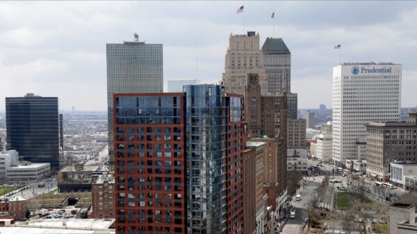 This April 10, 2018, file photo shows a part of the skyline in Newark, N.J. <br>Photo: Seth Wenig/AP