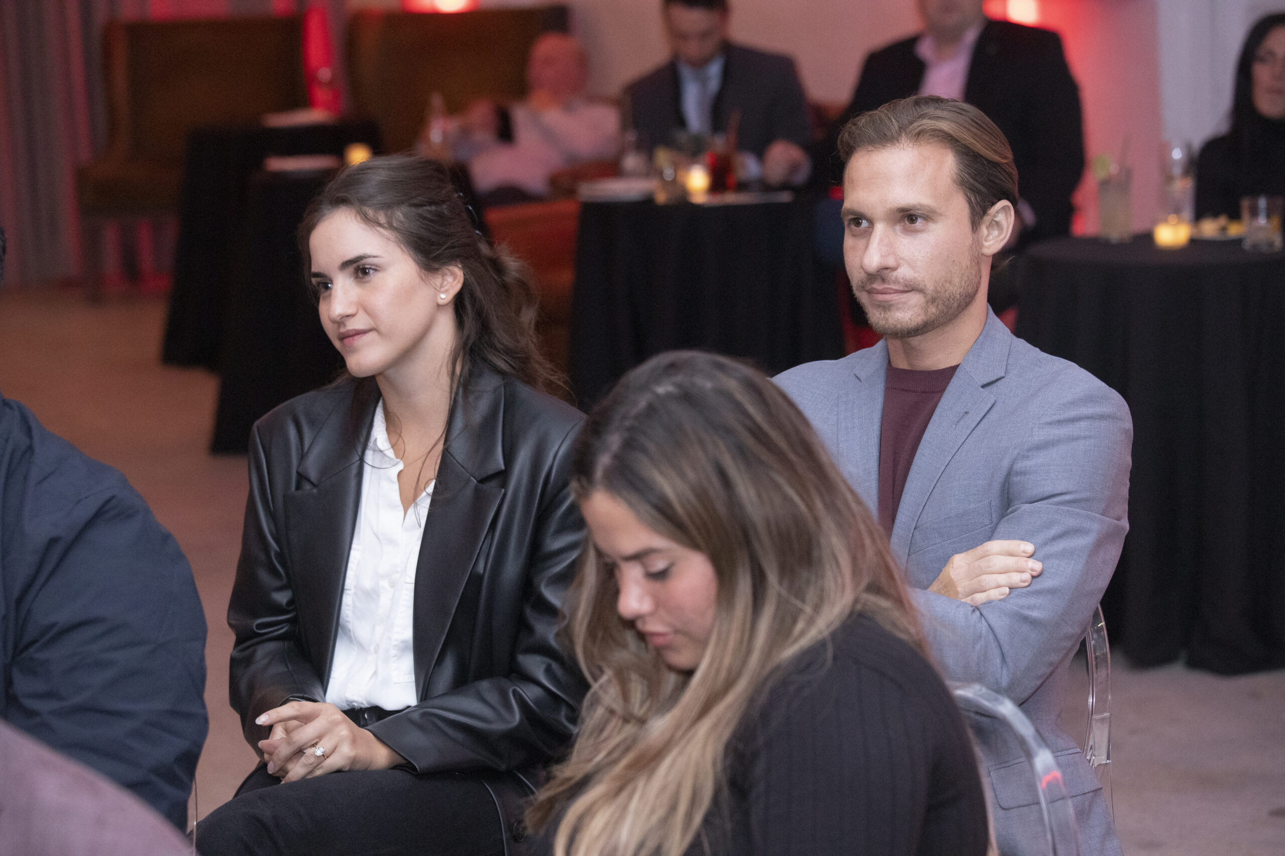 Nicole Serras and Jarad Winter in the Audience at Best of Brooklyn Real Estate Showcase.