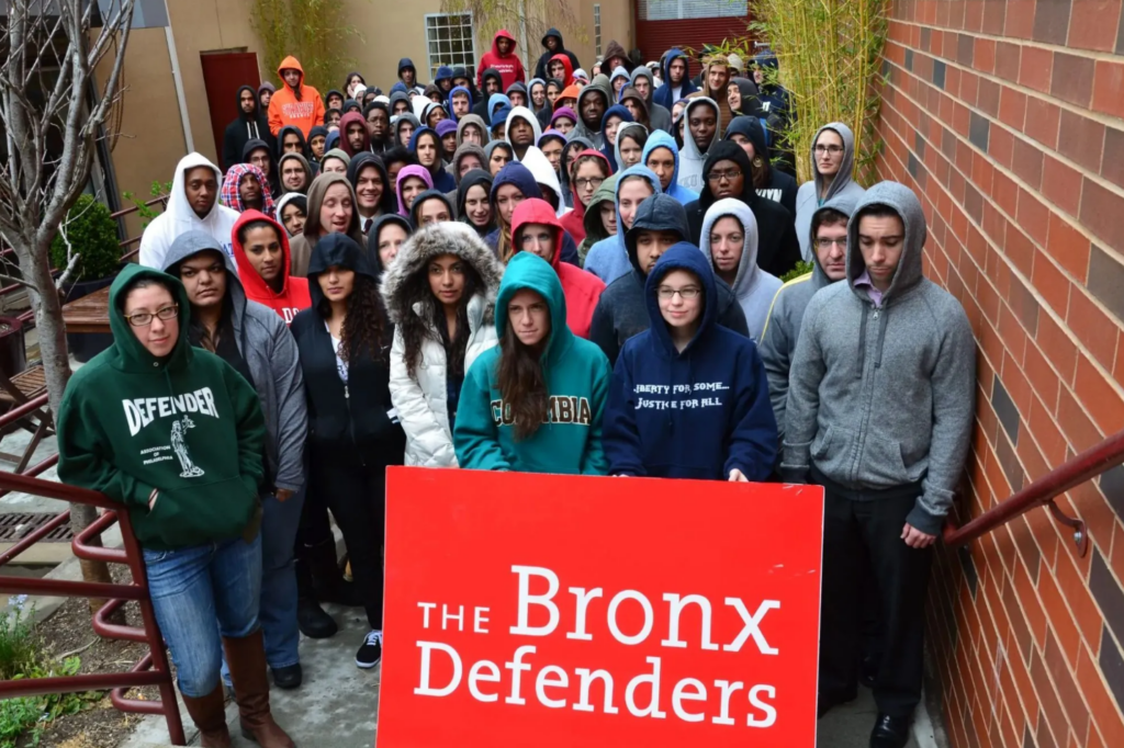 Members of the Bronx Defenders team, now at the center of a controversy following the union's statement on the Israel-Gaza situation. Photo via Bronx Defenders on Facebook
