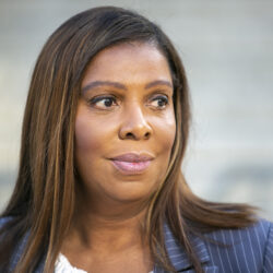 New York Attorney General Letitia James, advocating for stricter gun control, is leading a coalition of attorneys general to support California's law limiting gun magazine capacities. Her efforts emphasize the need for safety measures against large-capacity magazines, a stance she firmly believes in to protect communities from gun violence.Photo: Ted Shaffrey/AP