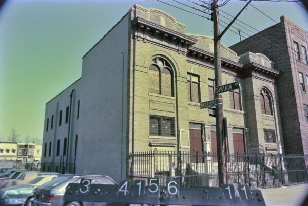 The former Atereth Israel Talmud Torah in Cypress Hills-East New York, now the home of the Ninth Tabernacle Beth El.<br />
Photo courtesy of Municipal Archives
