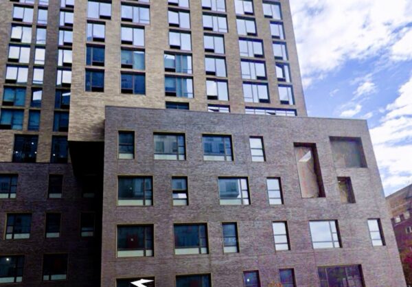 Officials hope to relocate several District 13 schools into a new, 26-­story residential building at 491 Dean St. in Pacific Park, near Barclay’s Center. Photo: Google Maps