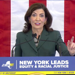 Governor Kathy Hochul announced on Friday that she granted clemency to 16 individuals.Courtesy of the Office of the Governor via AP