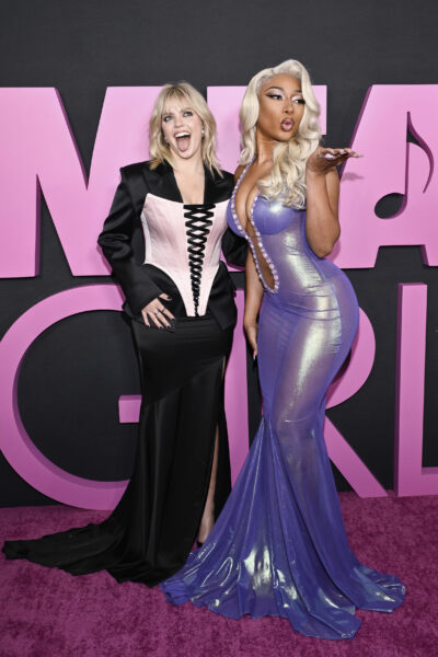 NEW YORK CITY — The “Mean Girls” renaissance: Reneé Rapp, left, and Megan Thee Stallion attend the world premiere of "Mean Girls" at AMC Lincoln Square on Monday, Jan. 8, 2024, in New York.Photo: Evan Agostini/Invision via AP