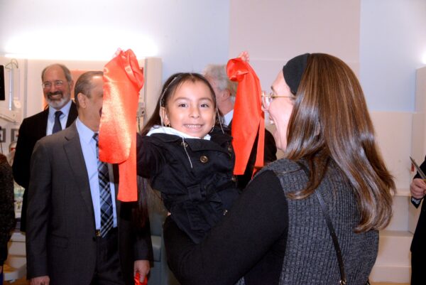 Former NICU patient, six-year-old Alba Lopez Guitierrez at NICU ribbon cutting.