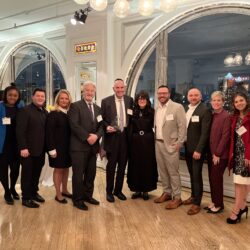 Douglas Jablon (center) with attendees of the “50 Over 50” Leadership Award ceremony
