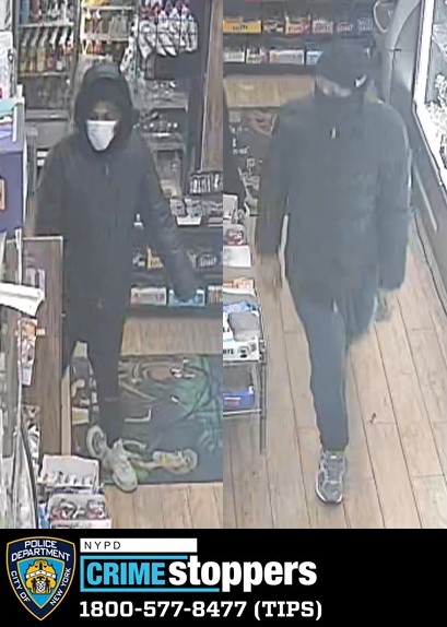 Image of Brooklyn Heights smoke shop robber.