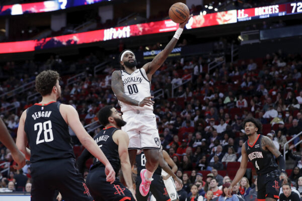 Royce O’Neale admitted that the Nets “let up a bit” in the third quarter of their loss in Houston Wednesday night.<br srcset=