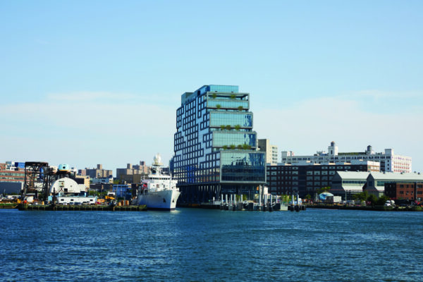 The Dock 72 building at the Brooklyn Navy Yard, described as a hub of creative collaboration and innovation.<br>Photo courtesy of Pratt Institute