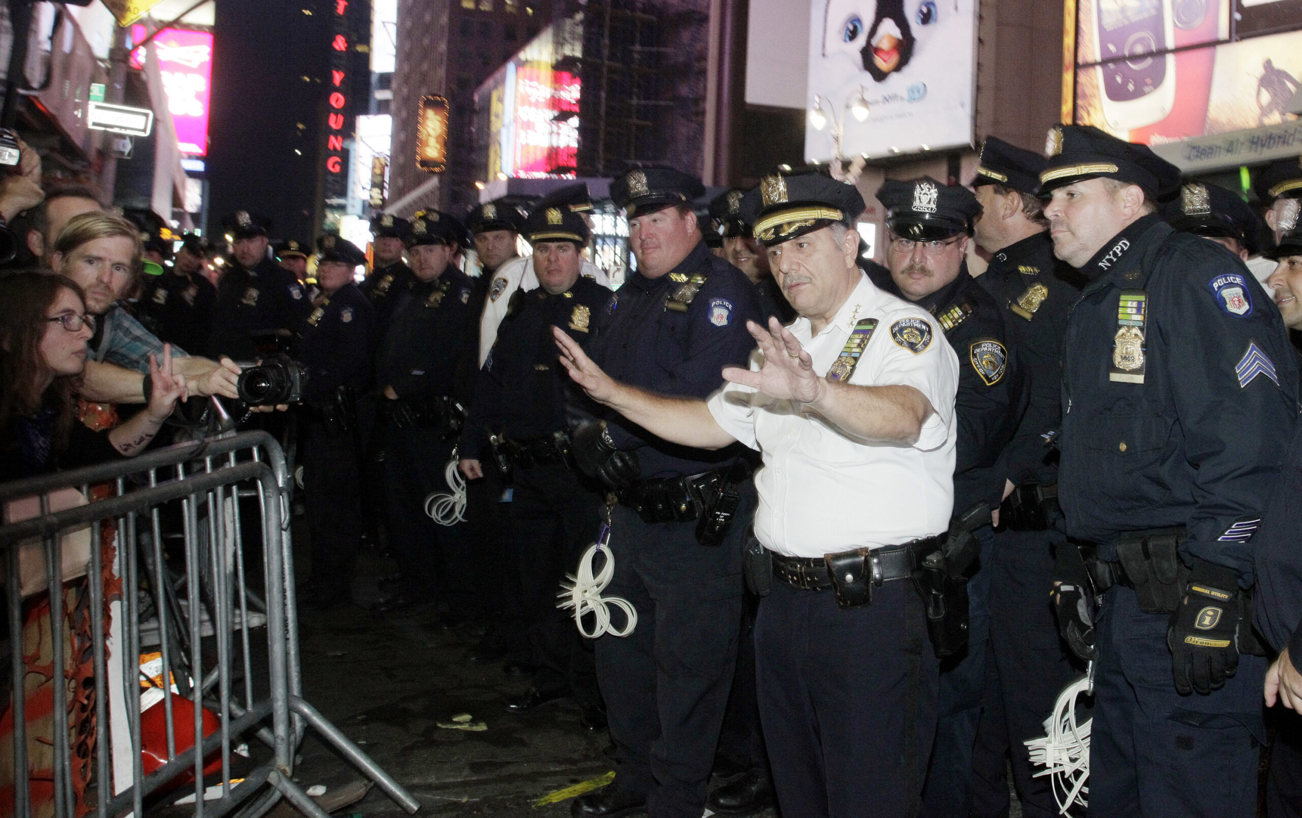 Joseph Esposito addresses the Occupy Wall Street protesters