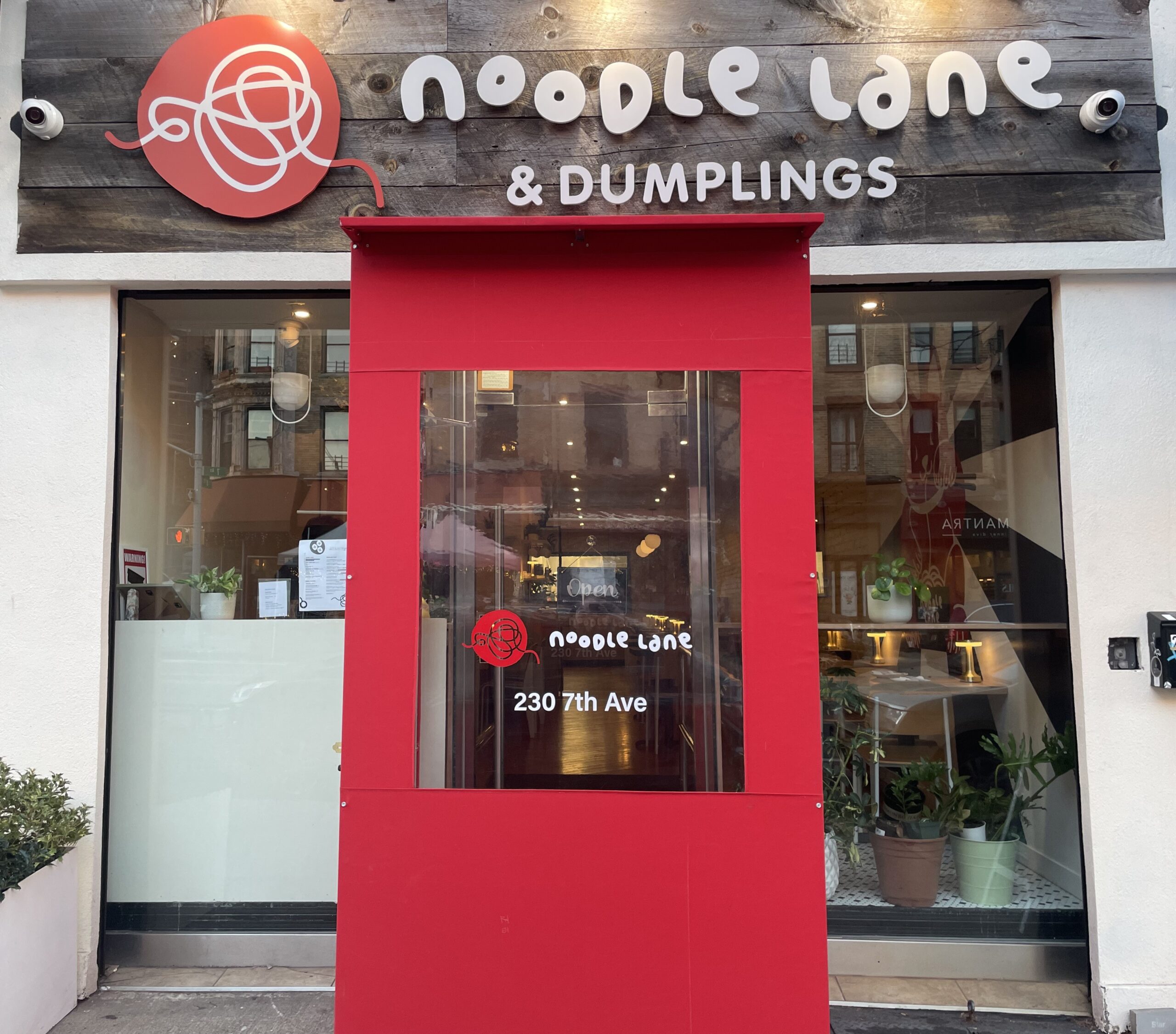 The storefront of Noodle Lane in Park Slope