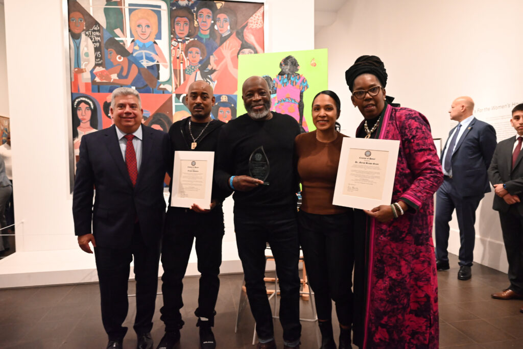 Pictured from left to right: District Attorney Eric Gonzalez, Richard Beavers, Leroy Campbell, NYPD First Deputy Commissioner Tania Kinsella and Dr. Myrah Brown-Green at DA Black History celebration.Photos courtesy of the Brooklyn DA’s Office