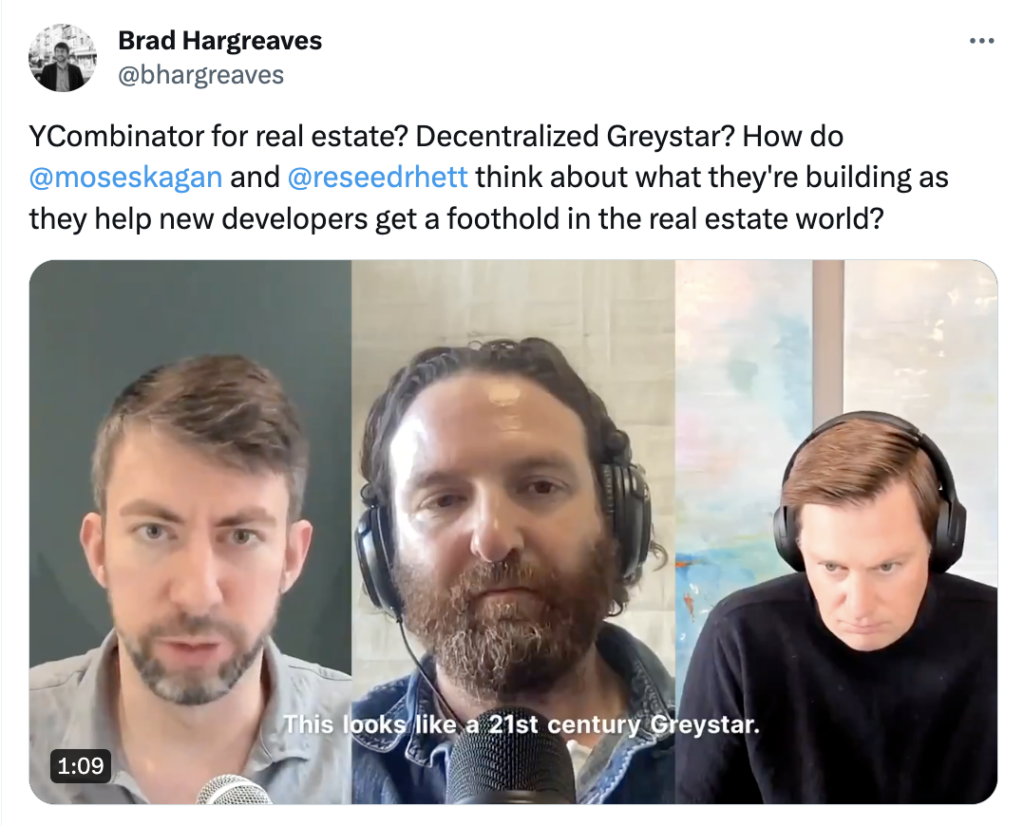 Brad Hargreaves post about Greystar