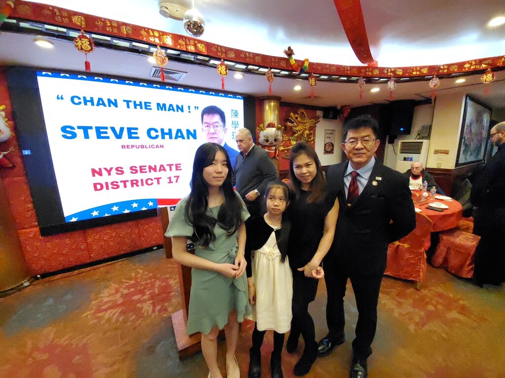Steve Chan and his family.