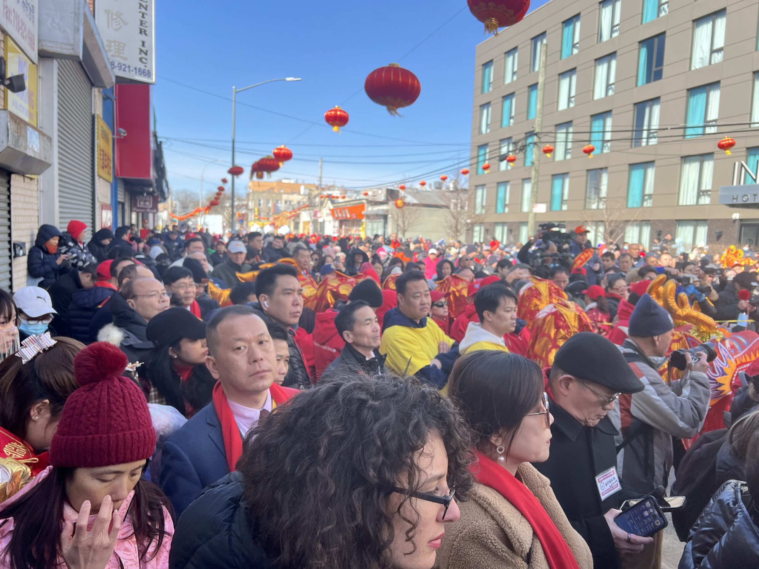 Sunset Park’s Chinatown was the place to be for the final day of Chinese/Lunar New Year.Photo: Wayne Daren Schneiderman/Brooklyn Eagle