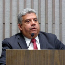 Brooklyn District Attorney Eric Gonzalez announced the charges against a Brooklyn couple accused of pimping out a 15-year-old girl.Photo: Mary Frost/Brooklyn Eagle