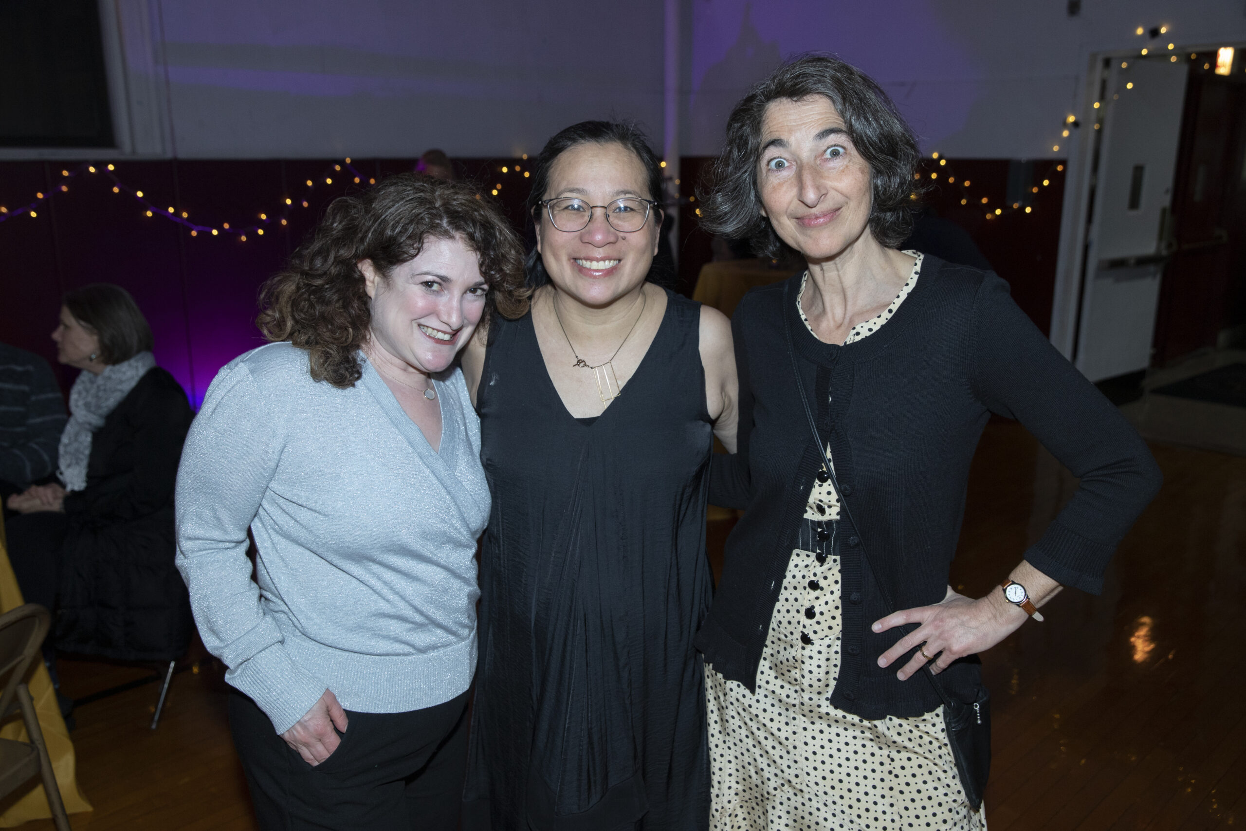 Hillary Powell, Nancy Lin and Jessica Moss at BCCO swing gala.