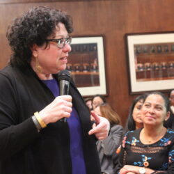 U.S. Supreme Court Associate Justice Sonia Sotomayor, pictured here speaking at the Brooklyn Bar Association in 2019, will address the importance of civic education at the New York State Bar Association's Civics Convocation in Albany on May 9.Photo: Mario Belluomo/Brooklyn Eagle