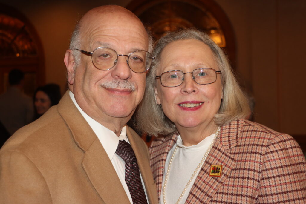 Hon. Jeffrey Sunshine with Hon. Nancy Sunshine, county clerk, commissioner of jurors and clerk of the Supreme Court.