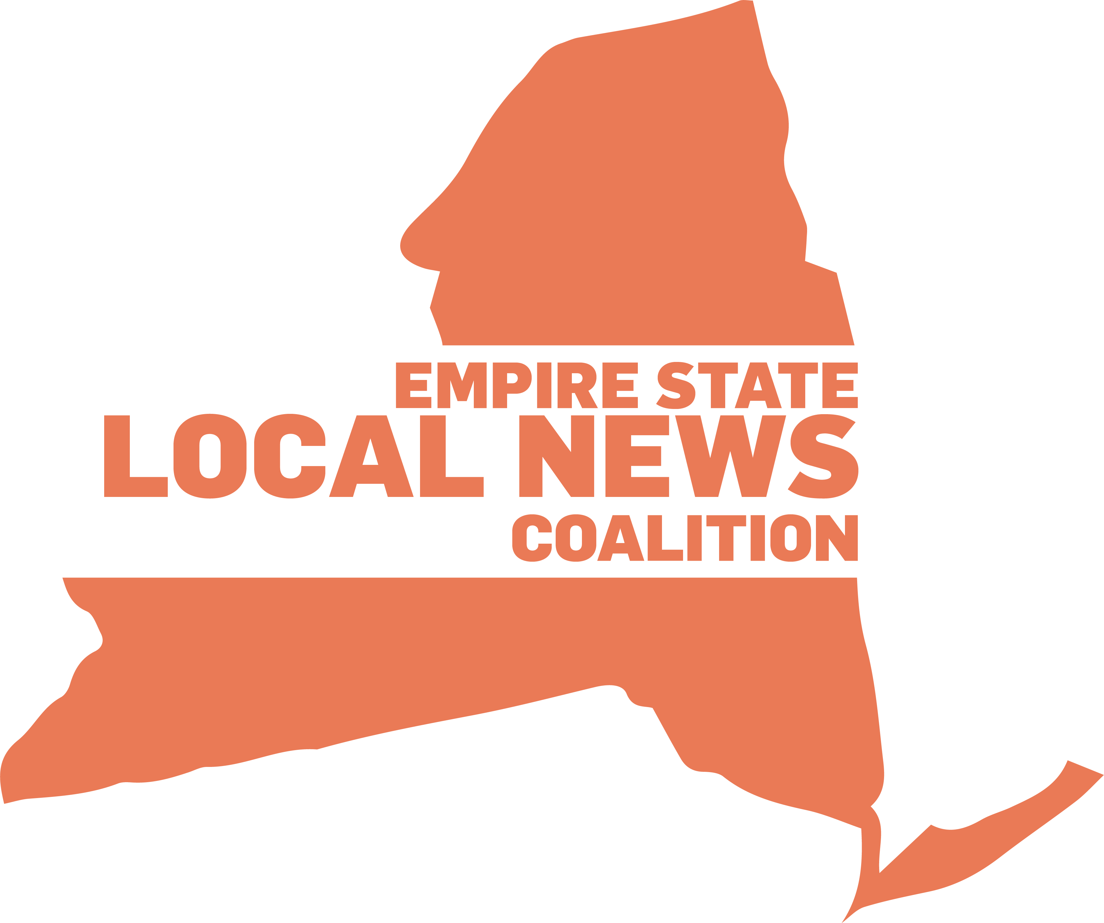 The Empire State Local News Coalition logo