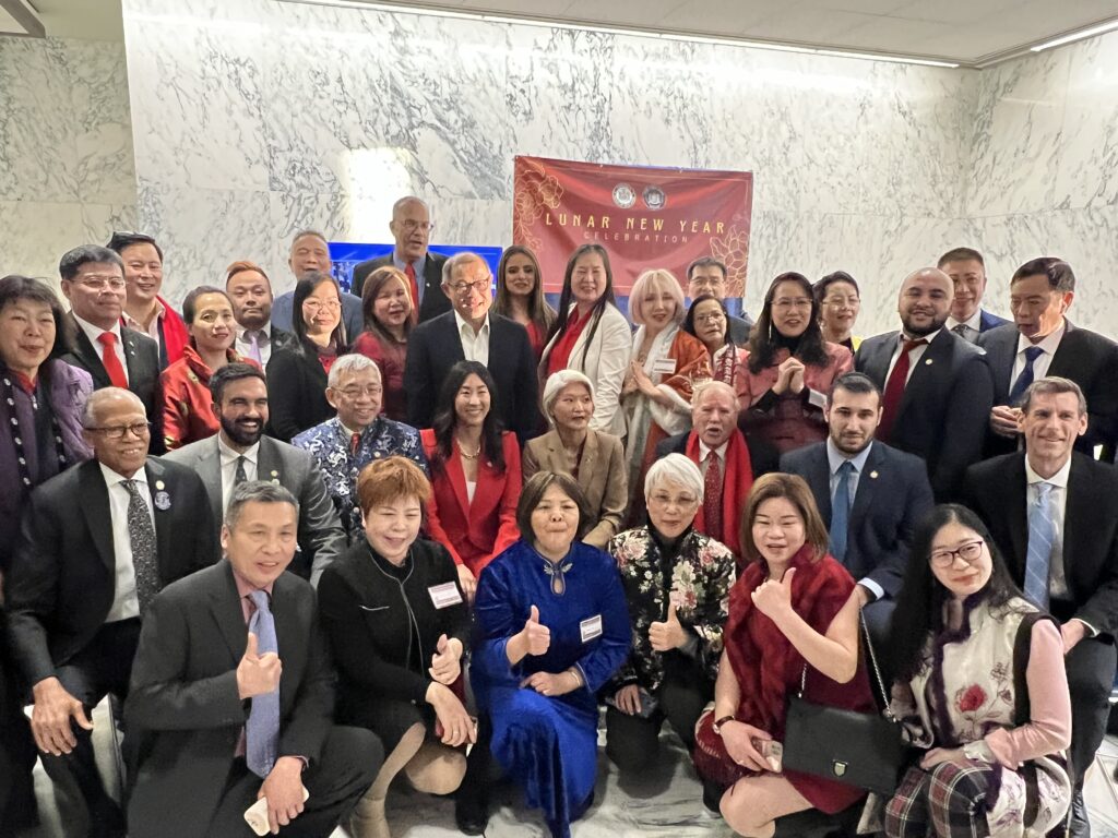 Assemblymembers, state senators, community members, and constituents celebrate Chinese New Year.