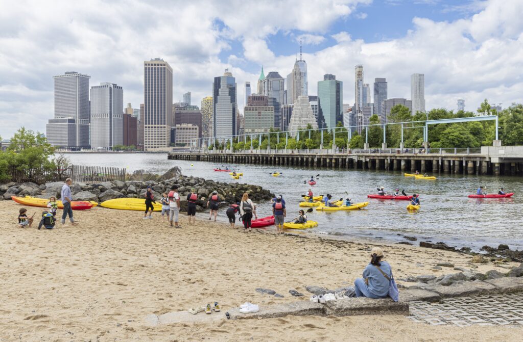 Kayaking in Brooklyn Bridge Park