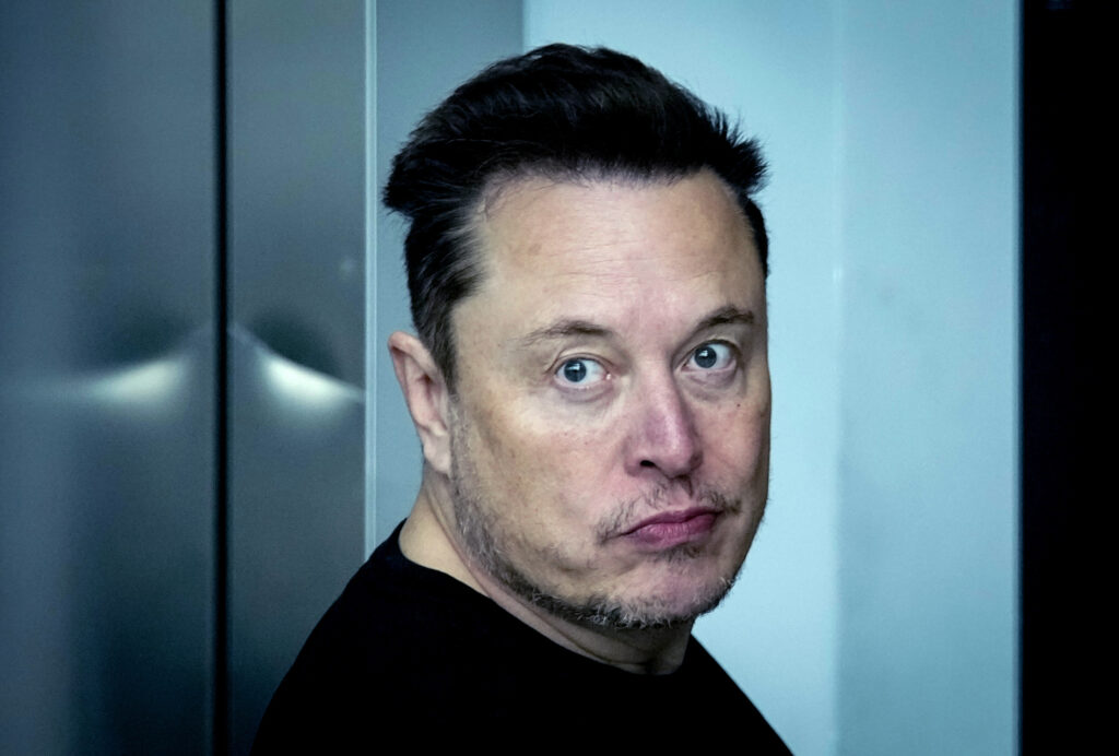 BERLIN — ‘It was arson, not a battery fire…’: Tesla CEO Elon Musk leaves the Tesla Gigafactory for electric cars after a visit in Gruenheide near Berlin, Germany, Wednesday, March 13, 2024. Power has been restored to electric car manufacturer Tesla’s factory near Berlin about a week after an outage believed to have been caused by arson, a network operator says.Photo: Ebrahim Noroozi/AP