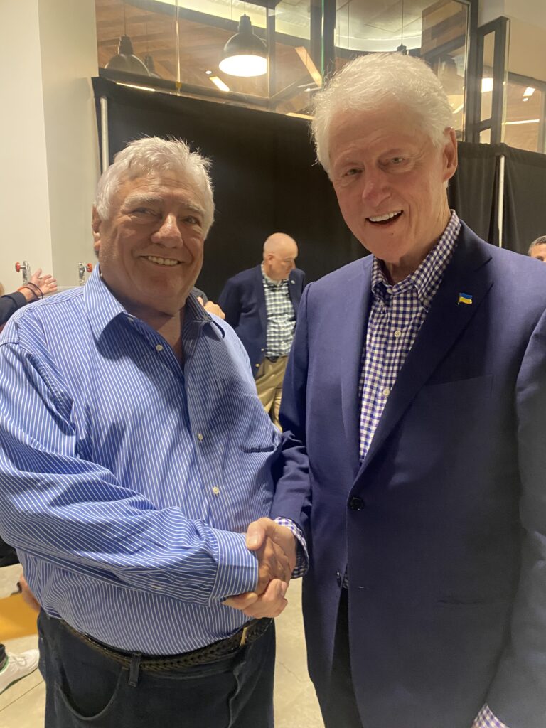 Frank Seddio with former President Bill Clinton at a recent event.Photo courtesy of Frank Seddio