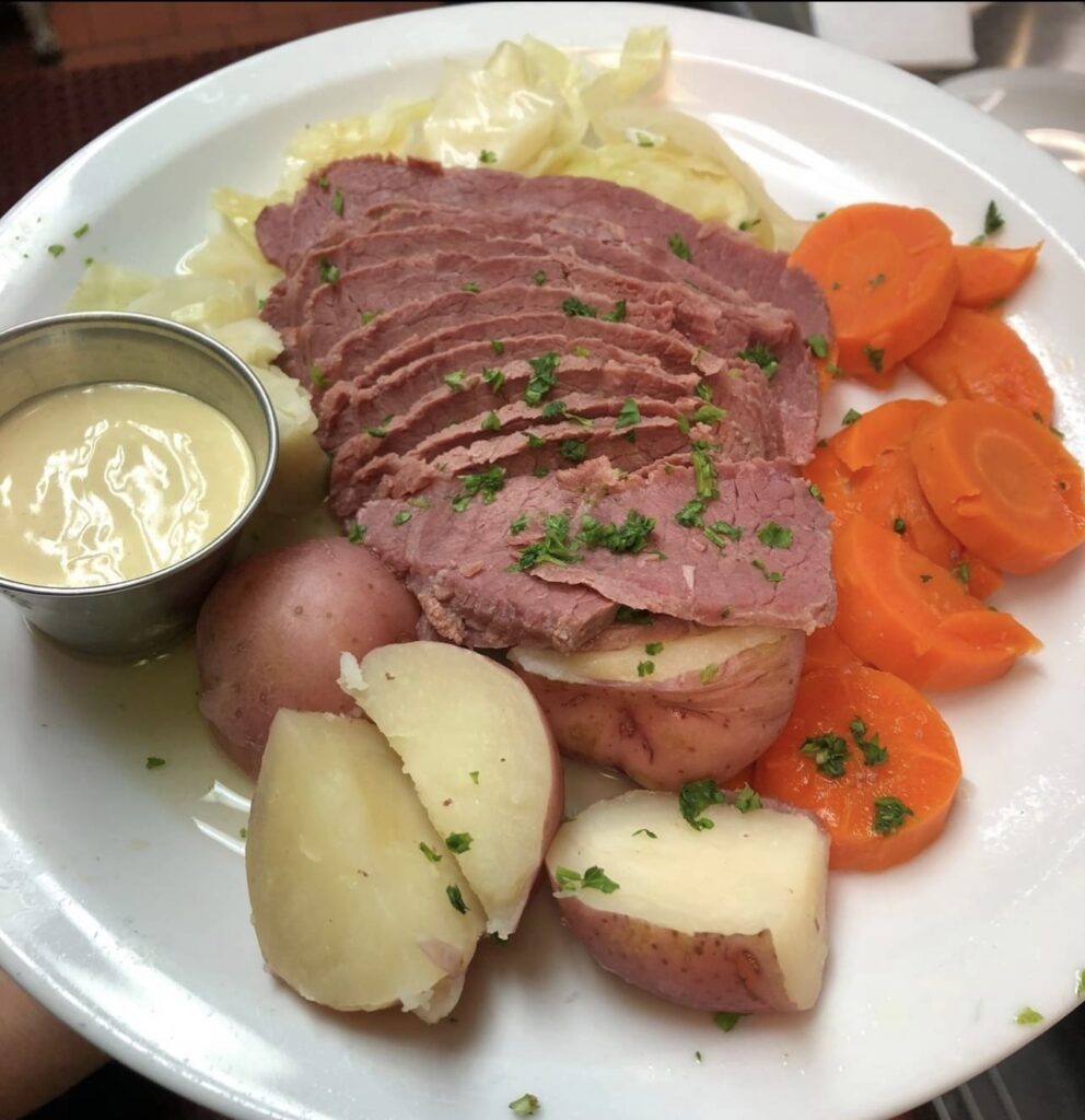 Corned Beef & Cabbage at Greenhouse Cafe